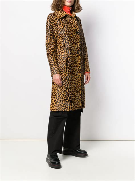 prada leopard print coat|Prada clothing line.